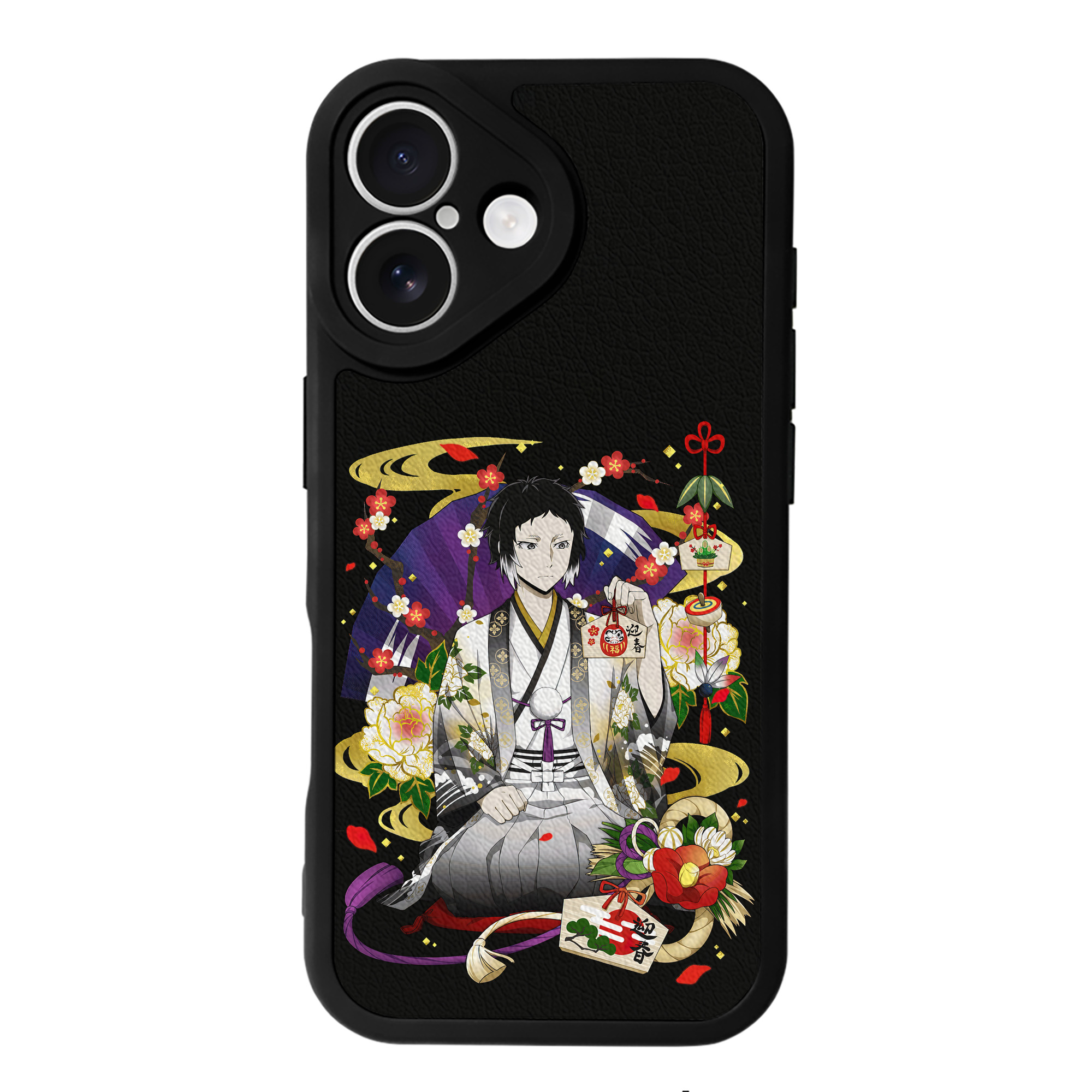 （画像用） 文豪ストレイドッグス Bungo Stray Dogs 【iPhone 16シリーズ対応】シリコンスマホケース（レザー調） 材質：シリコン
